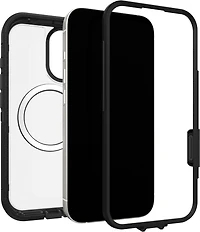 OtterBox 7798439 Étui Defender Pro XT Clear MagSafe avec Contrôle de la Caméra Dark Side (Noir) pour iPhone 17
