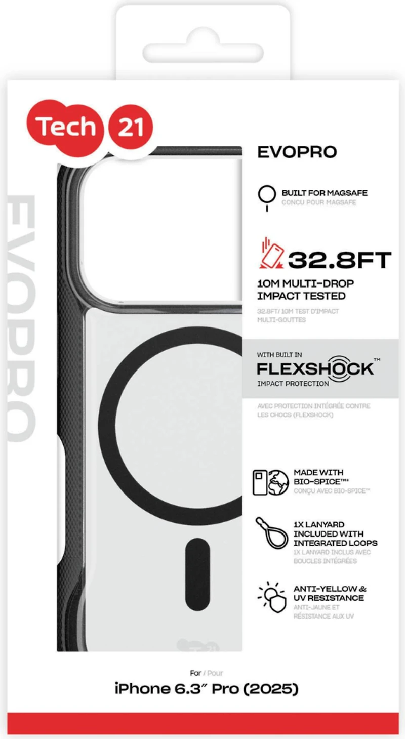 TECH 21 EVOPRO MAGSAFE IPHONE 17 PRO CLEAR/BLACK