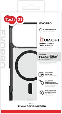 TECH 21 EVOPRO MAGSAFE IPHONE 17 PRO CLEAR/BLACK