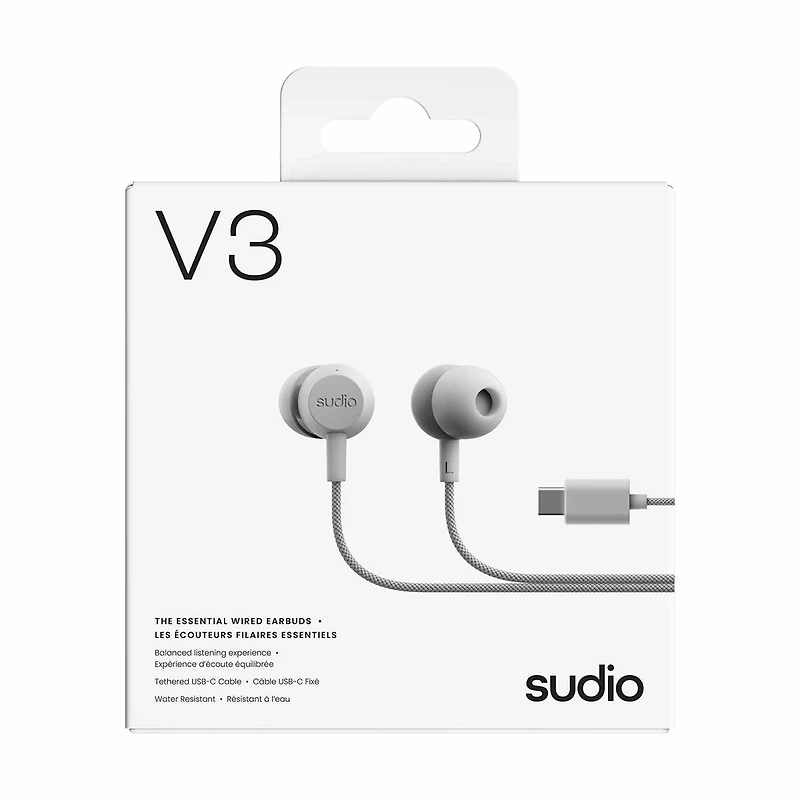 Sudio - V3 Wired Earbuds White