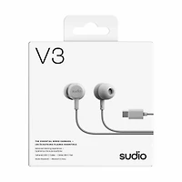 Sudio - V3 Wired Earbuds White