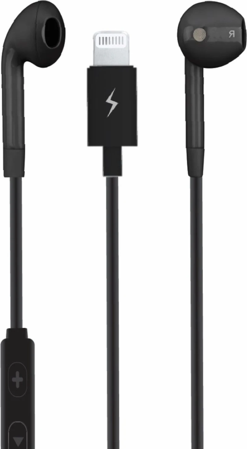 Logiix - Classic Jolt In Ear Headphones - Black