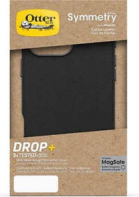 iPhone 16 Pro Max Otterbox Symmetry Cactus Leather w/MagSafe case - Black - Noir Ash