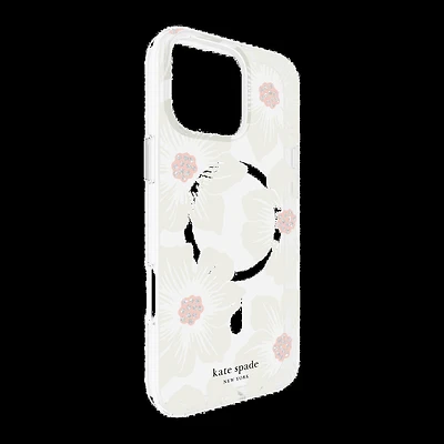 iPhone 16 Pro Max Kate Spade Protective Prints MagSafe Case - Hollyhock Floral