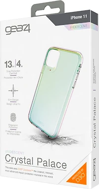 Gear4 étui Crystal Palace en D3O pour le iPhone 11, iridescent
