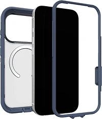 OtterBox 7798458 Étui Defender Pro XT Clear MagSafe avec Contrôle de la Caméra Bootcut (Bleu) pour iPhone 17 Pro
