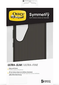 Samsung Galaxy S25 Otterbox Symmetry Soft Touch Series Case - Black - Dark Echo
