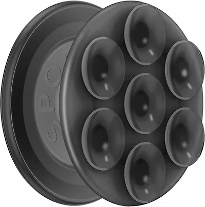 Popsockets - MagSafe Circle Suck-Up Magnetic Grip and Stand - Translucent Black