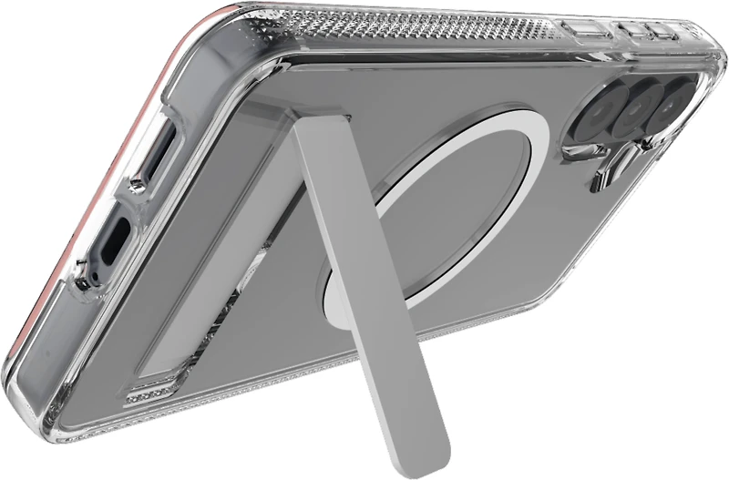 ZAGG - Crystal Palace Snap Case with Kickstand for Samsung Galaxy S26 Plus - Clear