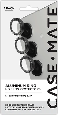 Samsung Galaxy S25+ Case-Mate Aluminum Ring Glass Lens Protector - Black