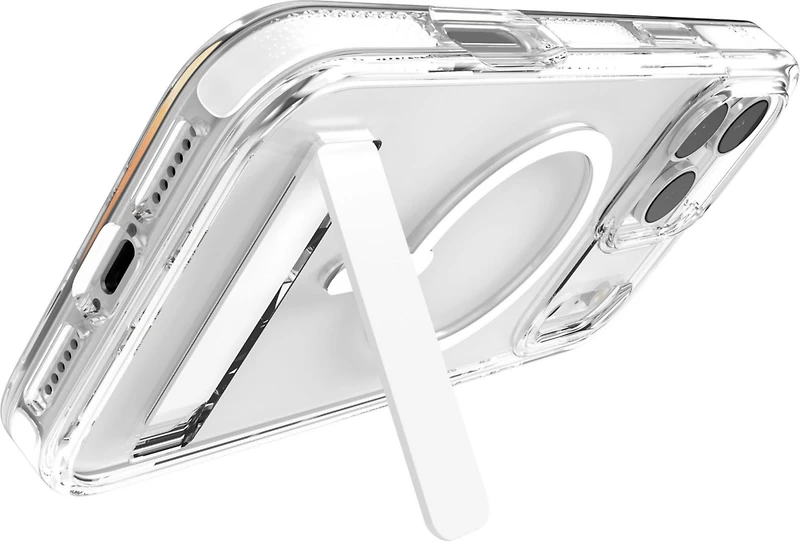 ZAGG - Santa Cruz Snap MagSafe Case with Kickstand for Apple iPhone 17 Pro Max - White