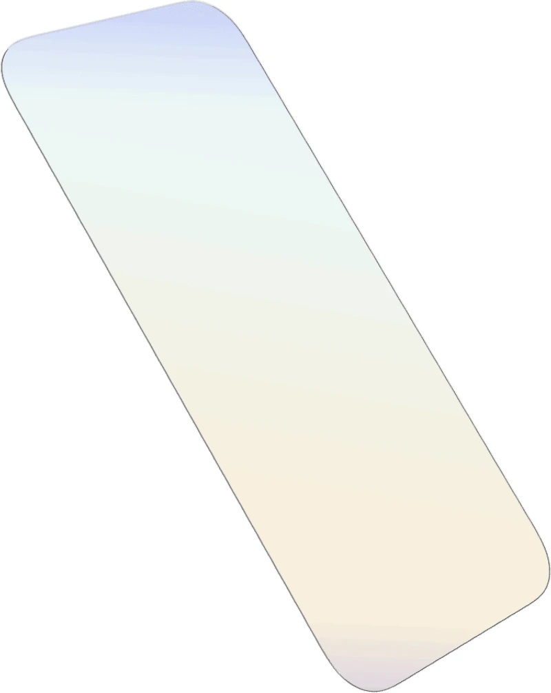 OtterBox - Premium Pro Glass Antimicrobial Blue Light Screen Protector for Apple iPhone 16 Pro - Clear