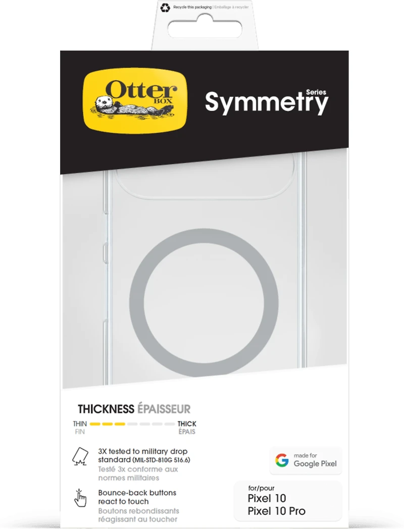 Google Pixel 10/10 Pro Otterbox Symmetry w/ MagSafe Series Case - Clear