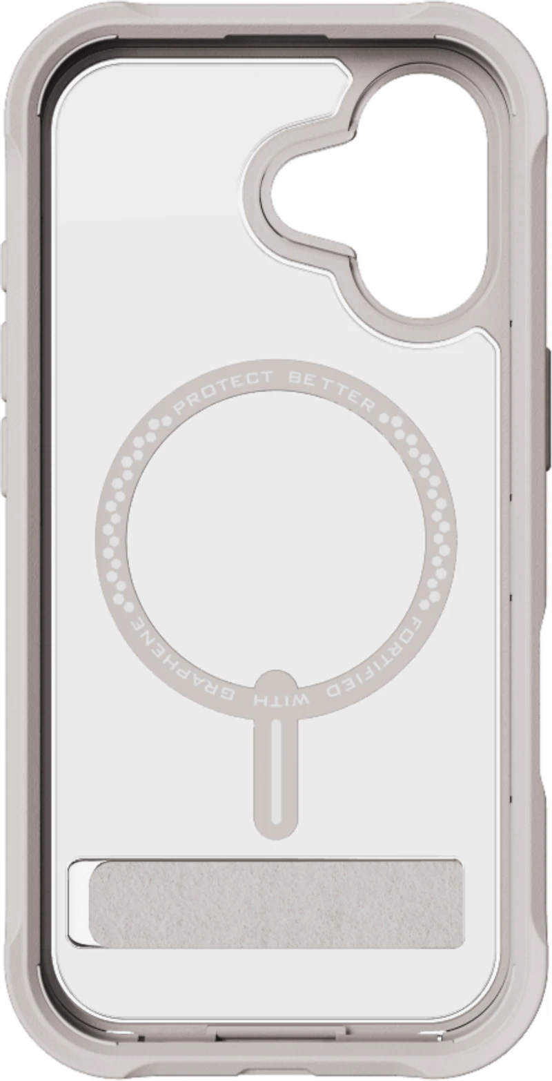 ZAGG - Rainier Snap MagSafe Case with Kickstand for Apple iPhone 17 - Sandstone