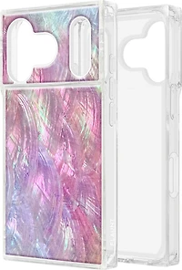 Flaunt - Square MagSafe Case for Apple iPhone 17 Pro - Pink Mother of Pearl