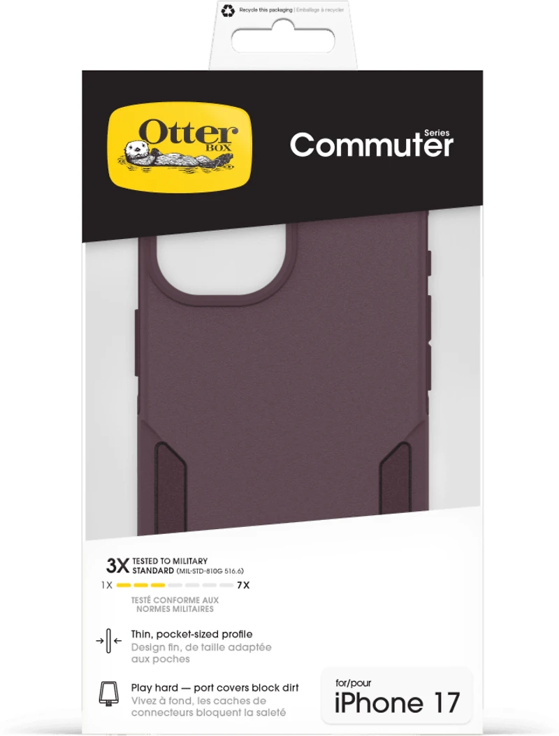 OtterBox 7798299 Étui Commuter MagSafe avec Contrôle de la Caméra Trailhead (Violet) pour iPhone 17