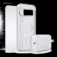 Google Pixel 10 Pro XL/9 Pro XL HyperGear Bundle - 30W Hub, Glass, Case w/ Magsafe