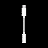 Apple MW2Q3AMA Adaptateur USB-C vers Prise Casque 3.5 mm Blanc