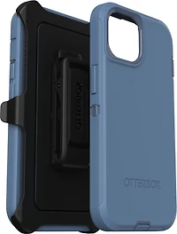 iPhone 15/14/13 Otterbox Defender Series Case - Blue (Baby Blue Jeans)