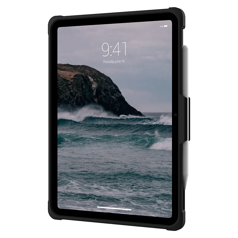 UAG étui de la série Metropolis avec dragonne - iPad 10.9 2022, noir