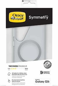 OtterBox 77000067 Étui Symmetry Clear avec Magnets Clear pour Samsung Galaxy S26