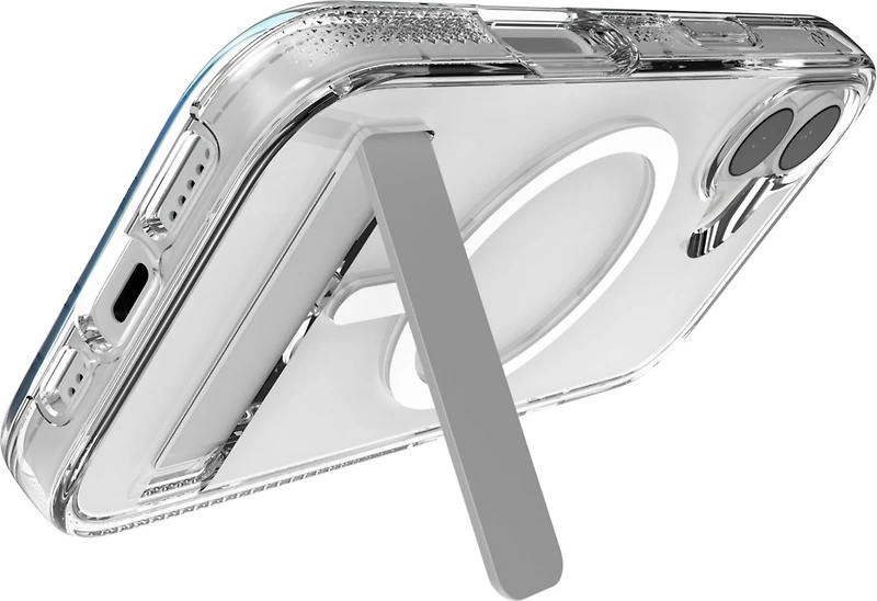 ZAGG - Crystal Palace Snap Case with Kickstand for Apple iPhone 17 - Clear