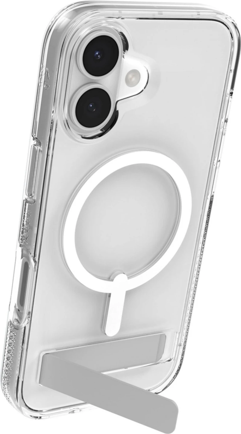 ZAGG - Crystal Palace Snap Case with Kickstand for Apple iPhone 17 - Clear