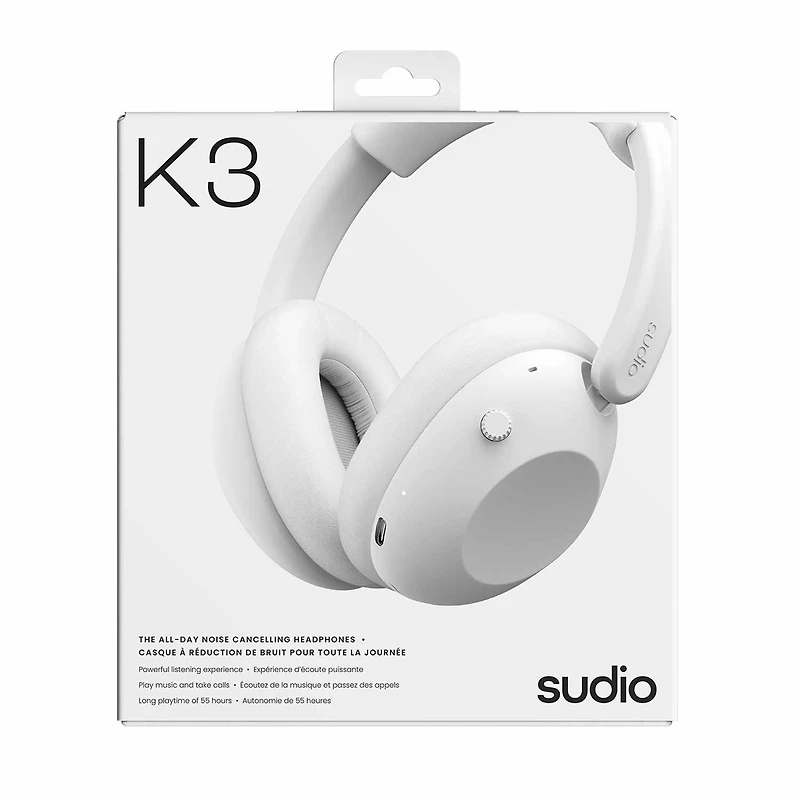Sudio - K3 Over-Ear ANC Headphone White