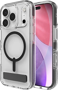 iPhone 17 Pro ZAGG Graphene Santa Cruz Snap Kickstand Case - Black