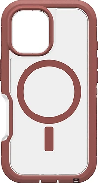 iPhone 16 Otterbox Defender XT Clear Pro w/ MagSafe Series Case - Clear/Red