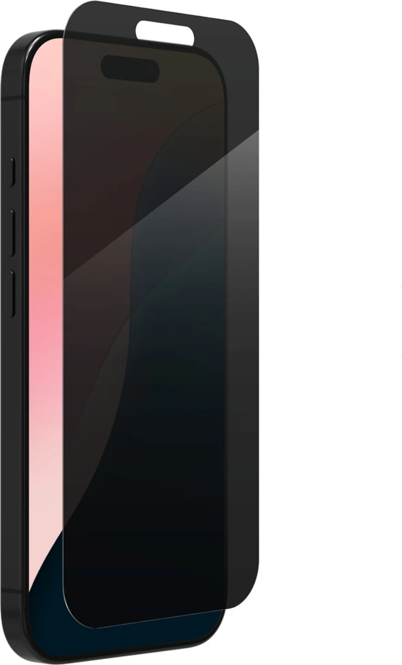 ZAGG InvisibleShield Glass Elite Privacy pour iPhone 16 Pro - Noir