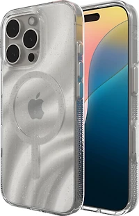 iPhone 16 Pro ZAGG Graphene Milan Snap Case - Swirl Glitter