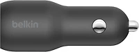 Belkin - Boost Up Charge Dual Port Usb A Pd Car Charger 37w With Pps - Black