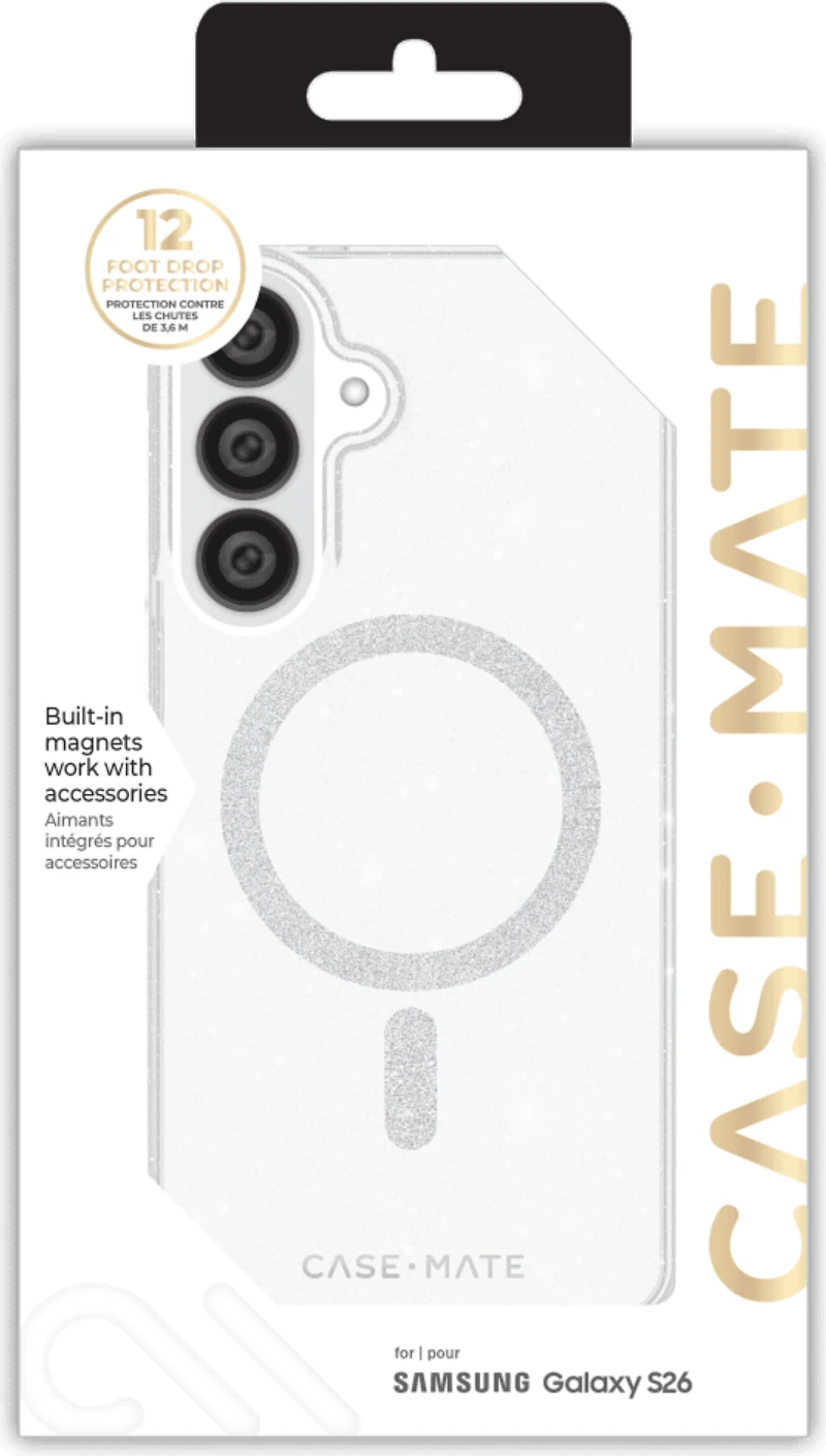 Case-Mate - Twinkle Case with Magnet for Samsung Galaxy S26 - Twilight Silver