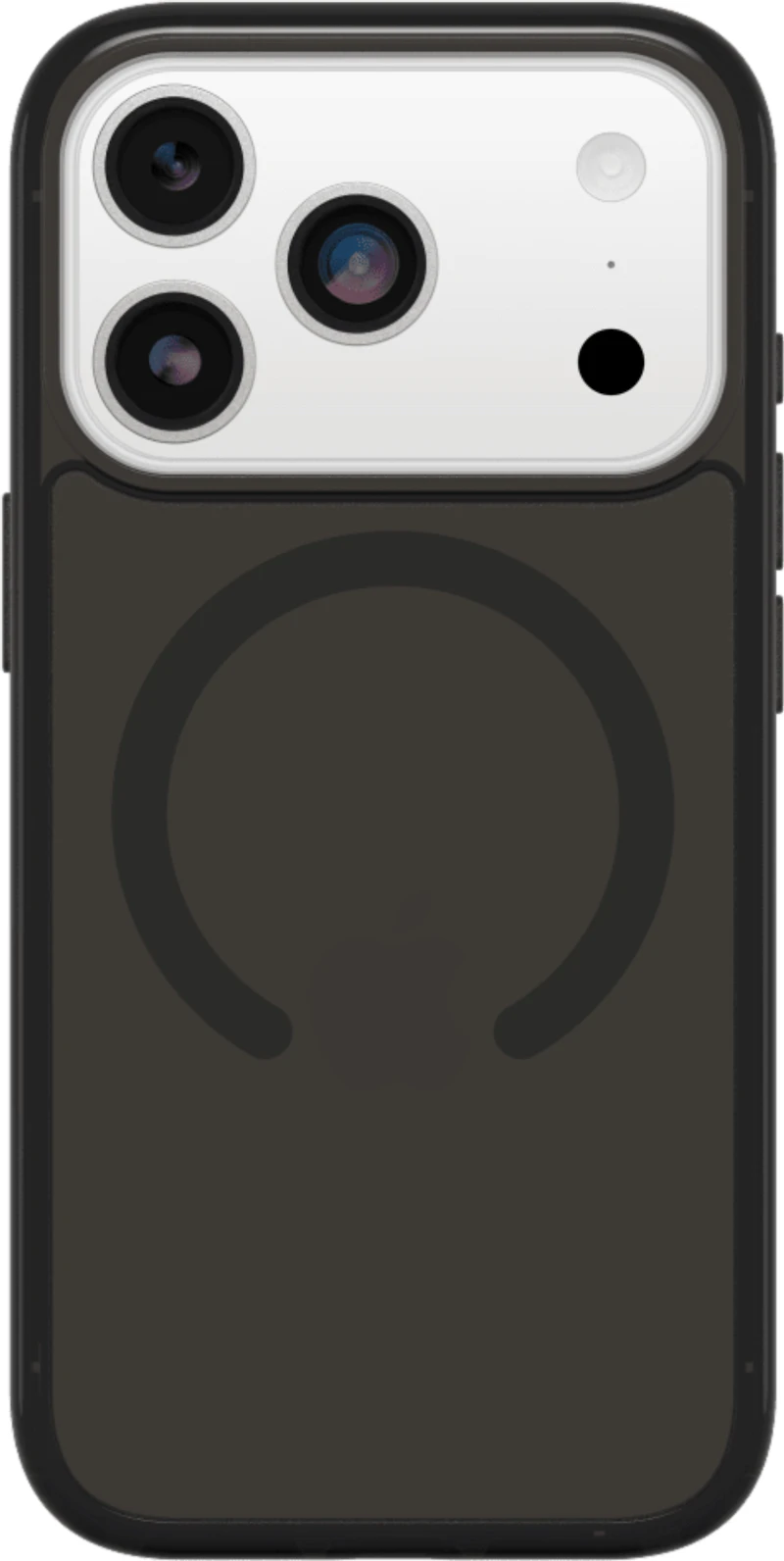 OtterBox 7798850 Étui Symmetry Clear MagSafe avec Contrôle de la Caméra Noir Mist (Noir) pour iPhone 17 Pro