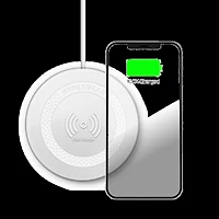 HyperGear 15W ChargePad Pro Wireless Fast Charger w/ USB-C Hub - White