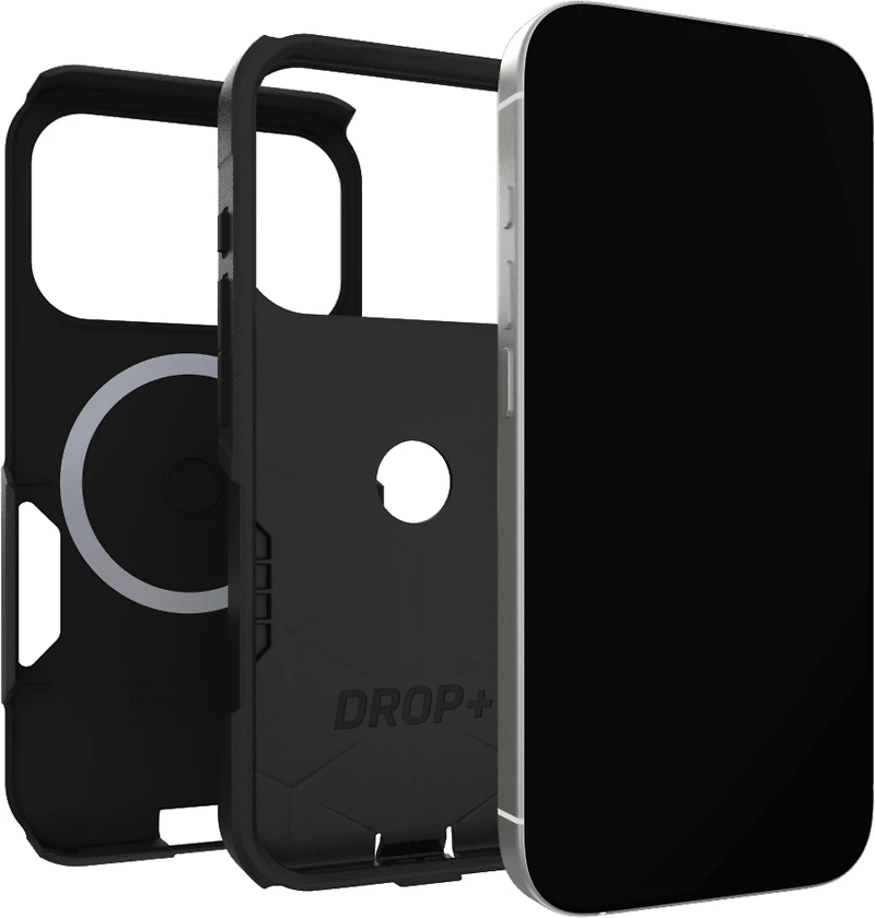 OtterBox - Commuter MagSafe Case w/Camera Control Black for iPhone 17 Pro