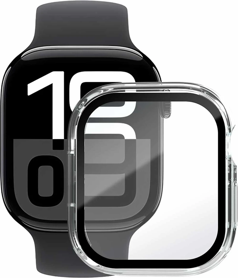 Blu Element - 360 Screen Protector and Bumper for Apple Watch Series 11/10 42mm clear