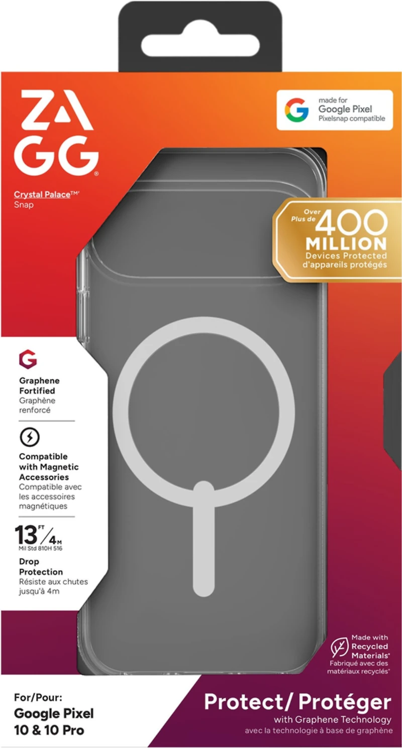 Google Pixel 10/10 Pro ZAGG Graphene Crystal Palace Snap Case