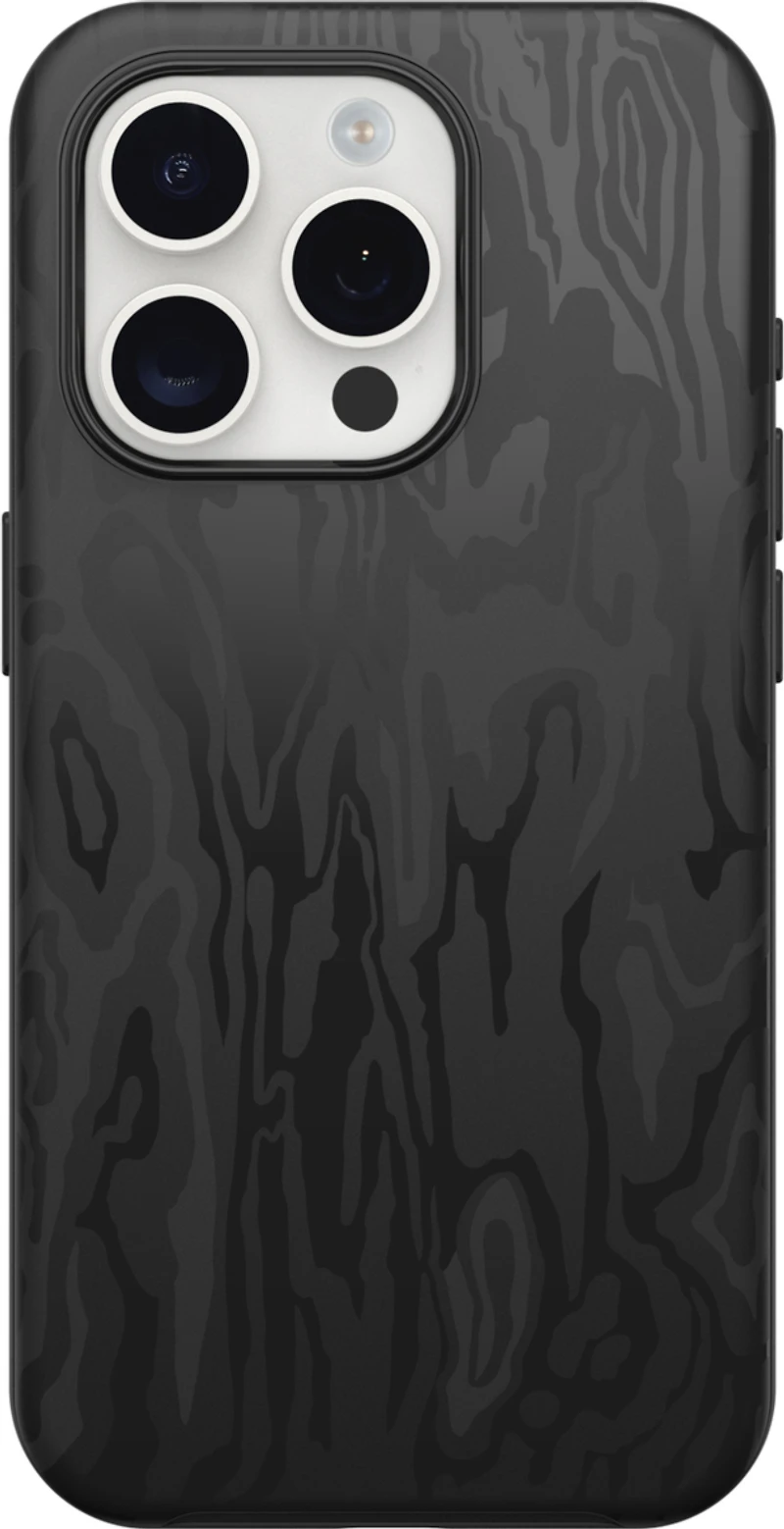 iPhone 16 Otterbox Symmetry Graphics w/ MagSafe Series Case - Black - Spruce Bark