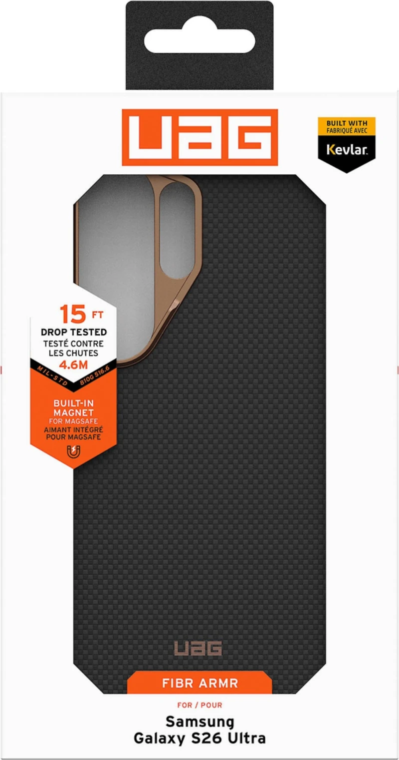 Samsung Galaxy S26 Ultra UAG Fibr Armr w/Magnet Case - Black/Bronze