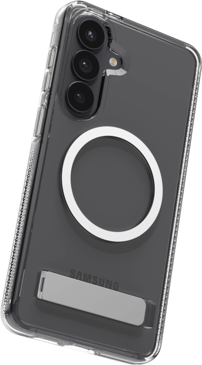 ZAGG - Crystal Palace Snap Case with Kickstand for Samsung Galaxy S26 Plus - Clear