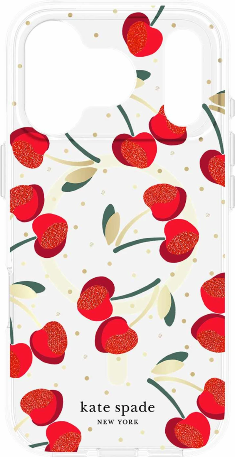 Kate Spade KS057316 Étui Protective MagSafe Cherry Dot pour iPhone 17 Pro