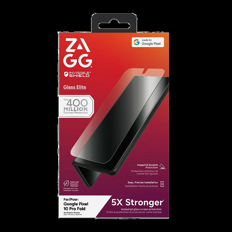 Google Pixel 10 Pro FOLD ZAGG InvisibleShield Glass Elite Screen Protector