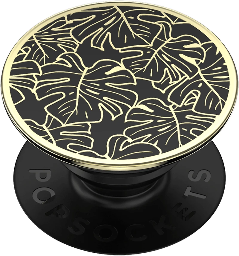 Popsockets - PopGrip - Enamel Monstera Black