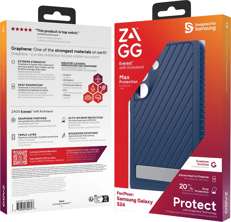 Samsung Galaxy S24 5G ZAGG (GEAR4) Everest Kickstand Case