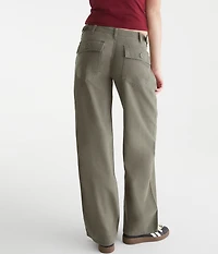 Low-Rise Straight Leg Pants