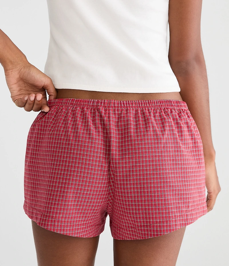 Plaid Sleep Boxer Shorts