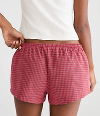 Plaid Sleep Boxer Shorts