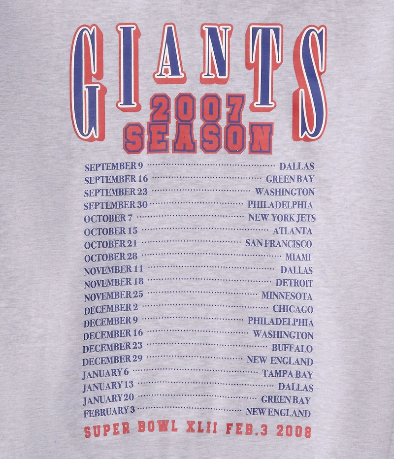 New York Giants 2007 Season Pullover Hoodie